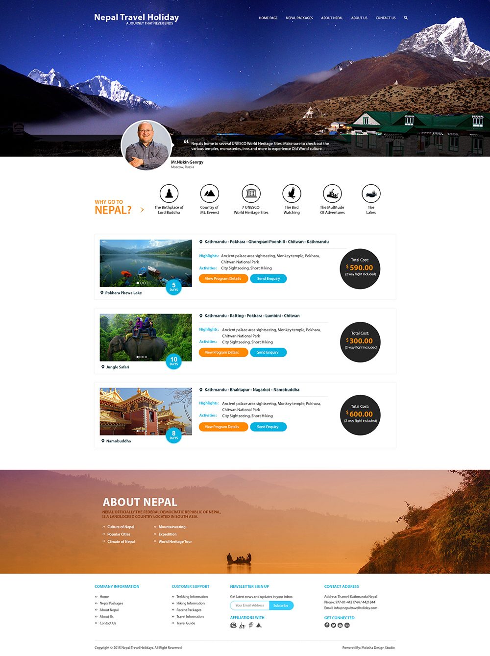 Nepal Travel Holiday-homepage
