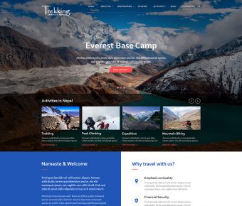 Trekking Experts homepage