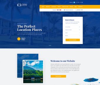 Victory Hotel homepage